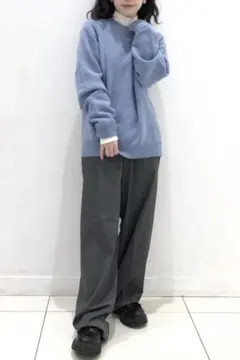 【UNIQLO】 ラムクルーネックセーター