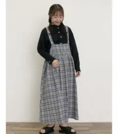 【本日限定価格】クロスリネン　ジャンスカ　サマンサモスモス