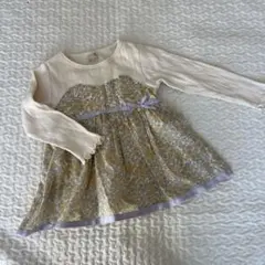 petit main 花柄長袖チュニック 100cm