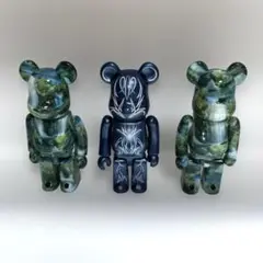 ベアブリック（BE@RBRICK）　翠玉の森＆深海ブルー　3体セット