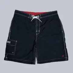 Polo by Ralph Lauren ロゴ刺繍 スイムショーツ 黒