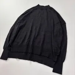 ニット ショート丈 黒