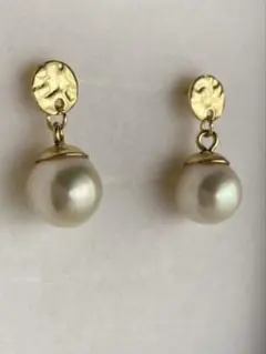 ステンレス ピアス 8.5mm あこや真珠 パール