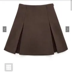 ブラウン ミニスカート
