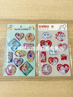 ベイマックスウォーターシール　プリンセスウォーターシール　２点セット