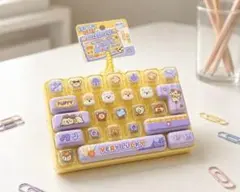 いぬ キーボード キーホルダー イエロー