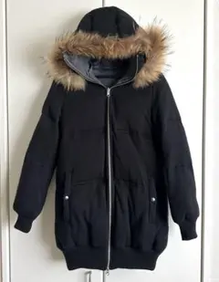 alcali⭐︎リバーシブル　リアルファー付きフード ダウンジャケット