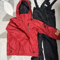Phenix 子ども用スキーウェアセット 赤黒　150