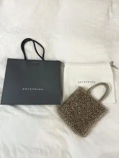 ANTEPRIMA ゴールド ビーズ編み ショルダーバッグ