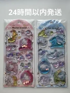 【正規品】サンリオ　キティ　シナモロール　ウォーターインシール