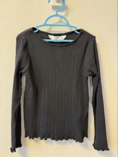 H&M ダークグレー 長袖カットソー