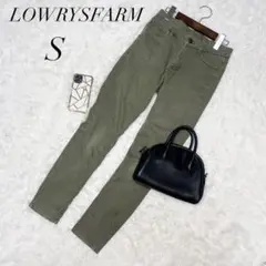 ローリーズファーム/ストレートパンツ/スラックス/カーキ/Ｓ/コットン混