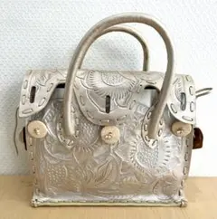 Carving Tribes カービングトライブス レザーバッグ 型押し 花柄