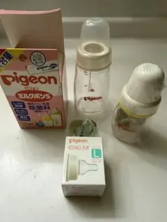 Pigeon 哺乳瓶 ミルクポンS 乳首Lセット