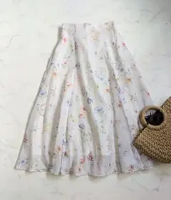 タグつき PROPORTION BODY DRESSING 花柄 フレアスカート