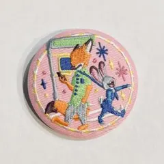 ディズニー刺繍缶バッチ2　ズートピア