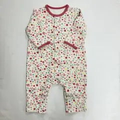 HOT BISCUITS花柄コットンロンパース 70cm