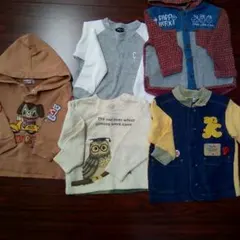 トレーナー、長袖シャツ　５枚セット　サイズ９０