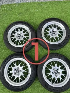 BBS PCD100 205/55R16 ダンロップ　23年製みぞ7.5mm BBS PCD100 205/55R16 ダンロップ 23年製みぞ7.5mm - メルカリ