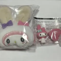 sanrio house フロッキーフィギュア ミニポーチ　マイメロディ