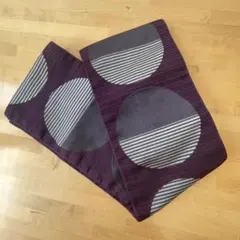 KIMONO MODERN 紫地丸玉 リバーシブル半幅帯のサムネイル