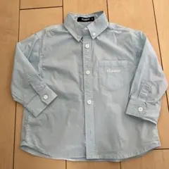 XLARGE KIDS 美品 水色 ボタンダウンシャツ 90(S)