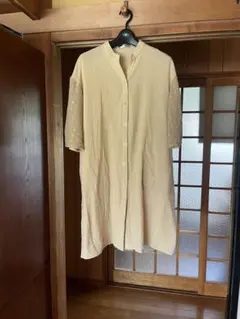 Golden Bear 五分袖シャツ チュニック　羽織り　刺繍　 Mサイズのサムネイル