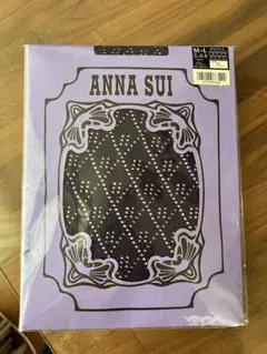 ANNA SUI ダイヤドット柄タイツ プラムM-L アナスイ アツギのサムネイル