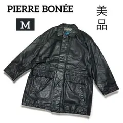 PIERRE BONÉE 本革レザージャケット M ブラック 美品