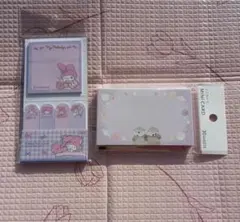 眠いマイメロふせん&眠いラッコミニカードzzz…