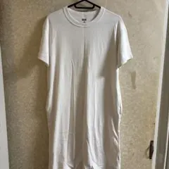 UNIQLO U 半袖ワンピース 160サイズ ホワイト