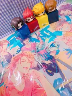 グラブル　四騎士 ラバーマット ひっかけフィギュア セット まとめ売り