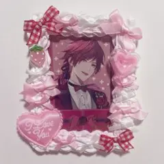 ♡ ホイップデコ トレカケース 量産型 ピンク リボン ハート いちご ♡