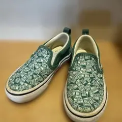 Vans スリッポン グリーン 15cm