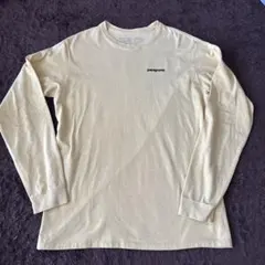 限定完売！パタゴニアバックプリントロゴ長袖TシャツM/patagoniaイエロー