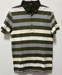 BURBERRY BLACK LABEL バーバリー ポロシャツ ボーダー 2のサムネイル