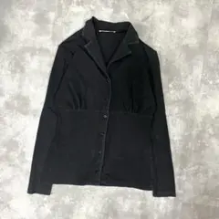 フランス製 DIAPOSITIVE ジャケットカットソー トップス 黒 コットン