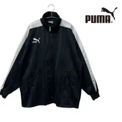 PUMA プーマ　ジャージ　プージャ　黒白　刺繍ロゴ　ビッグロゴ　平成