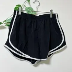 ランニングショートパンツ スポーツショートパンツ XL ブラック ライン