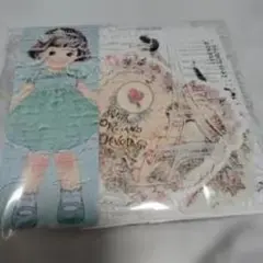 女の子イラスト デザインペーパー メモ帳