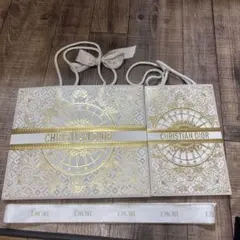 CHRISTIAN DIOR ショップ袋セット 大小