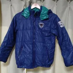 （たかサマ）　☆ミキハウス　ダブルB　150　ダウンジャケット　キッズ　ネイビー