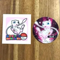 ポケモンパン　デコキャラシール　ヌードル　ミュウ