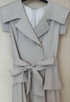 dazzlin アシメプリーツトレンチワンピース