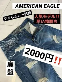 廃盤AMERICAN EAGLE アメリカンイーグル ダメージジーンズ スキニー