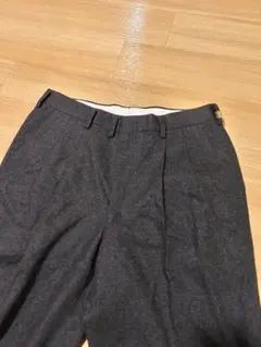 未使用に近い　DAKS ウール ベビーフランネル　ブラウン　トラウザーズ　82