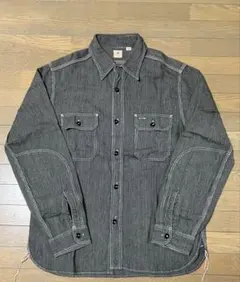 SUGAR CANE SC25511 ヒッコリー ワークシャツ M ブラウンのサムネイル