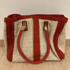 ストロー かごバッグ