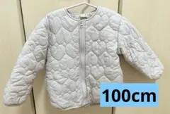 プティマイン ハートキルティング 中綿ジャケット 100cm
