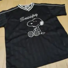 美品☆スヌーピー　半袖　スポーツ　シャツ　半袖　ブラック